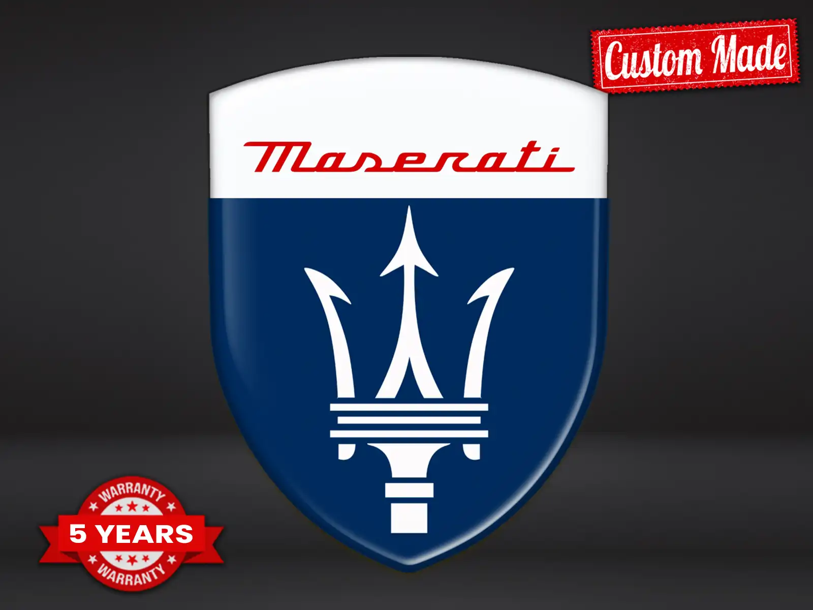 Maserati Stampa Adesivi Logo Edizione Premium Regolabili